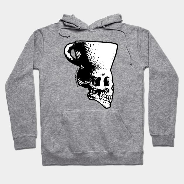 Coffee Skull Hoodie by ShannonWheeler